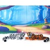 2pcs 3D Printed Tiger, Animal Creature Flexible Tiger Toys, 6.5