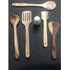 SKAFA Handmade Wooden Serving and Cooking Spoon Kitchen Tools Utensil,