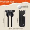 2PCS Magnesium Fire Starter with Striker, High Temp Magnesium Rod,