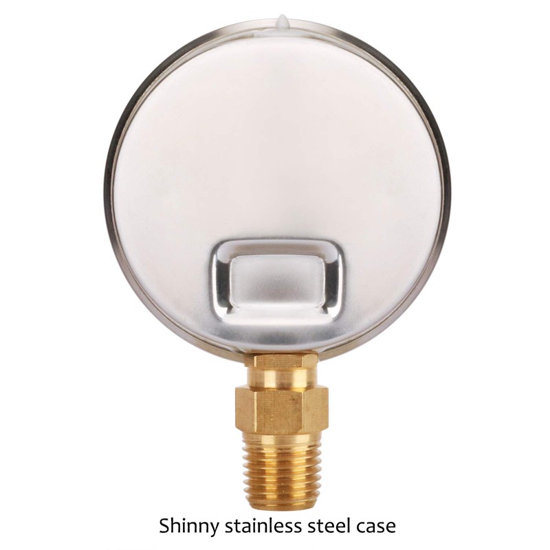 MEASUREMAN RV Water Pressure Regulator Replacement Gauge, 0-160psi, Lead-Free, Glycerin