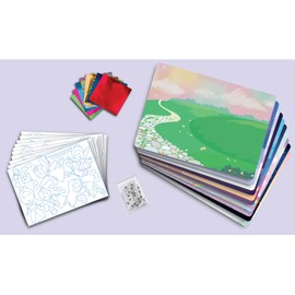 Megableu 678347 Fun Foil Princesses and Unicorns Hobbies Children's Creative and Playful Activity from 4 Years