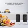 Aswalling Pepper Shakers with Adjustable Pour Holes Elegant Stainless Steel