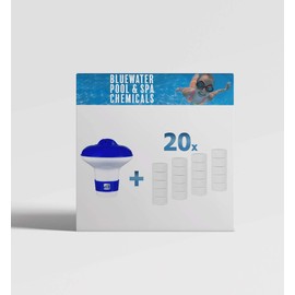 Bluewater Bromine 20 x 20g Tablets Plus Floating Dispenser