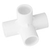 10Pcs 4 Way PVC Elbow Pipe Connector Furniture Kit for