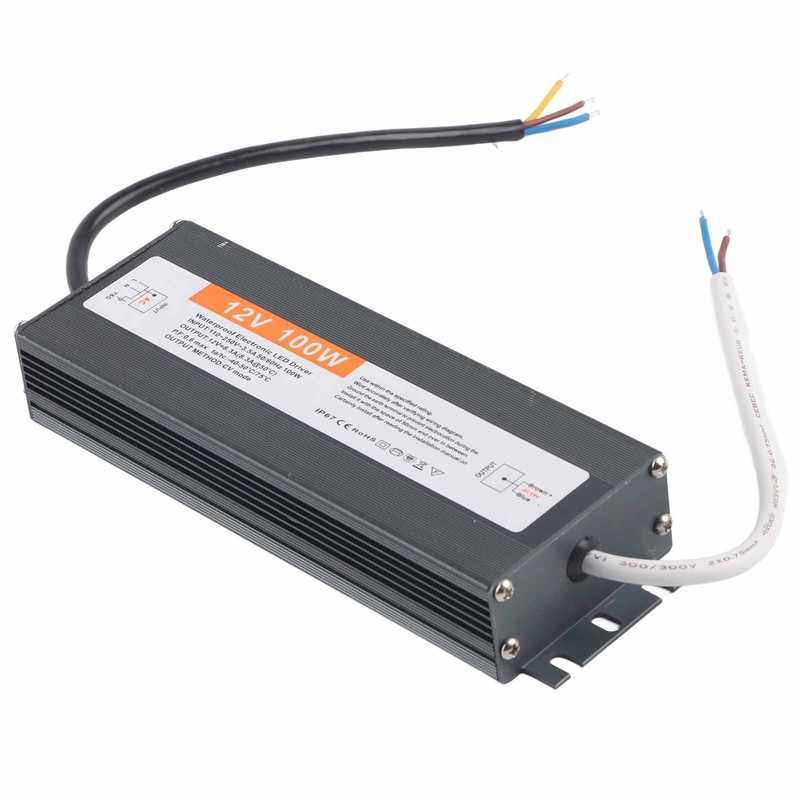 100W Ultra Thin Waterproof Power Supply Transformer Adapter LED Driver