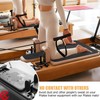 TOBWOLF Pilates Reformer Mat, 39" x 24" Non-Slip Suede Cover,