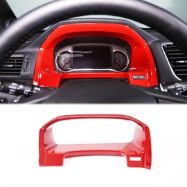 Heutamo Dashboard Panel Frame Trim Cover Compatible with Honda Pilot 2015-2022,Dash Board Meter Bezel Panel Frame Cover Trim Interior Decoration Accessories (Sport Red)