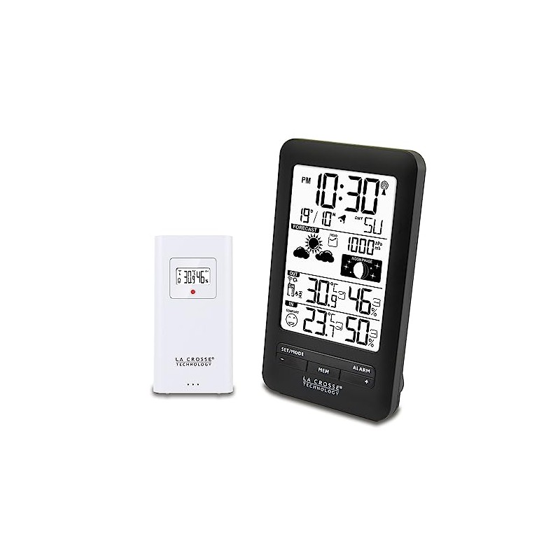 La Crosse Technology Weather Station with Moon Phases WS6210 Black