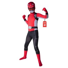 Morph Red Power Ranger Costume for Kids, Boys Red Ranger Outfit, Power Rangers Dress Up for Children, Medium