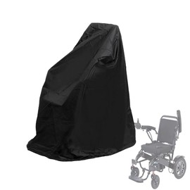 BOSKING Electric Wheel Chair Cover Waterproof Mobility Scooter Storage Cover for Travel Power Wheelchair Dust Protective Cover with Adjustable Drawstring (39" L x 29.5" W x 39" H, Black)