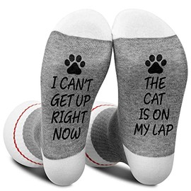 I Cant Get Up Right Now The Cat Is On My Lap Socks, Cat Socks, Gifts For Cat Lovers.(098)