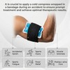 6 Pack Ice Pack Extension Straps - 35"x3" Elastic Wrap