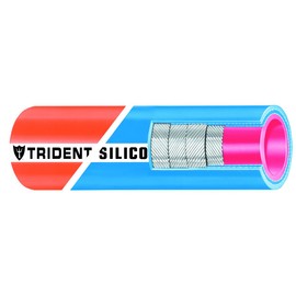 Trident Marine 202V2000-36 Silicone Blend Wet Exhaust Hose, Softwall Temperature Rating 350 Degree F, 113 psi Maximum Pressure, 3' Length x 2" ID, Blue