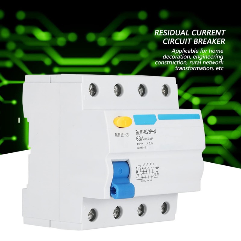 BL1E-63 RCCB Interruptor de corriente 3P + N 63A 230V