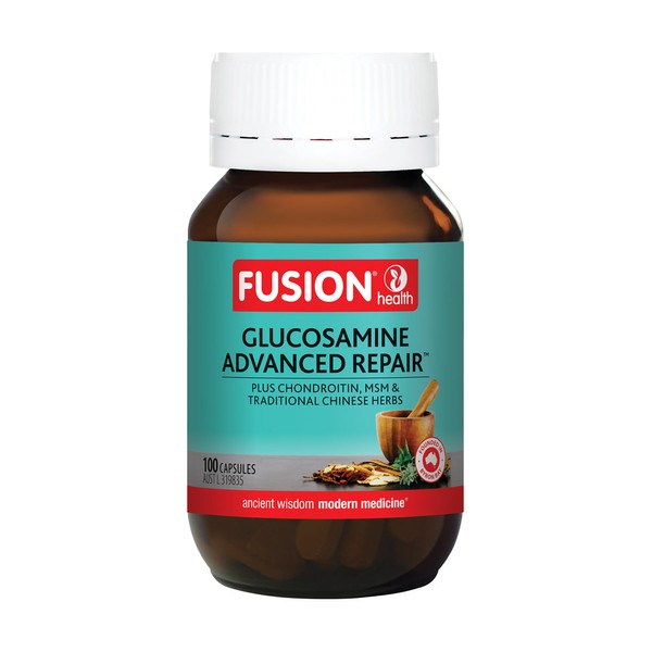 Fusion Health Glucosamine Advanced Repair with Chondroitin and MSM 100 Capsules