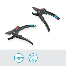 GARDENA PremiumCut Pro Dry Wood Anvil Secateurs 24mm Cutting Diameter