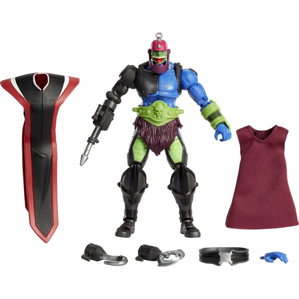 Masters of the Universe Masterverse Revelation Trap Jaw Action Figure with 30+ Articulated Joints, Swappable Hands & 3 Battle Accessories, 7-inch MOTU Collectible Gift