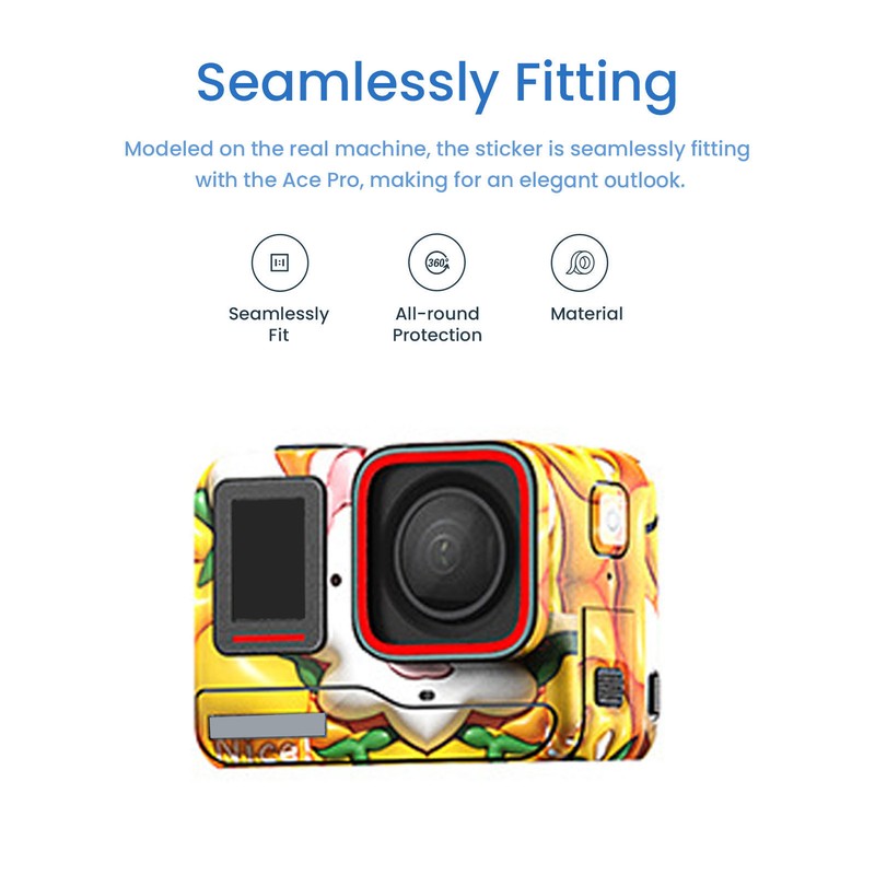 Camera Sticker for Insta360 Ace Pro Full Protection Soft Precise