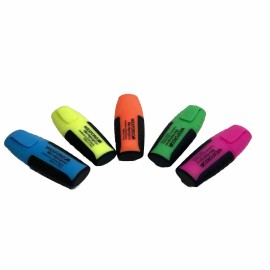 Wexford Lot of 5 Mini Wexford Brand Assorted colors Highlighters Yellow Blue Orange