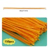150 Pcs Orange Pipe Cleaners Chenille Stem,Pipe Cleaners Fuzzy Sticks,