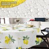 ANRO Oilcloth Tablecloth Washable Wax Tablecloth Garden Tablecloth Round Oval