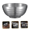 Alipis 304 Stainless Steel Double Layer Bowl Insulated Ramen Bowl
