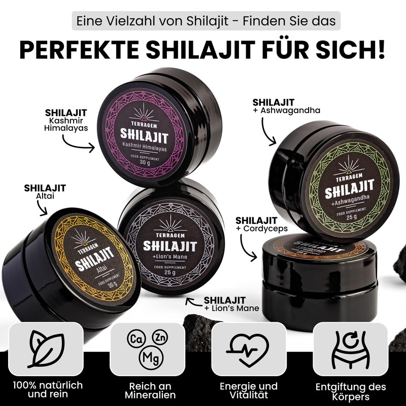 TERRAGEM TERRAGEM Shilajit Altai Mumijo 30g C Natrliches Harz aus