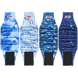 Poochies Sprouts Washable Belly Bands for Male Dogs (Pack of 4), Dog Belly Band Male, Male Dog Diapers Reusable, Washable Male Dog Belly Wrap, X-Large