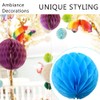 Hocansen 8 PCS Paper Honeycomb Balls Decoration 8inch Honeycomb Flower