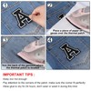 LUTER Pack of 5 Decorative Letters Patches for Iron-On and