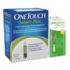 Onetouch Paquete 25 Tiras Select Plus Y 25 Lancetas Delica