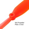 sourcing map 9050 Propellers 9x5 Prop 2-Vane Fixed-Wing Orange Replacement