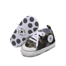 BEIDI Baby Girl Boy Shoes 0-18 Months,Infant Unique Essentials Gifts,Unisex Newborn Doll Slip-on Soft Sole High-top Frist Walking Sneakers (03ArmyGreen,12-18 Months)