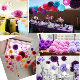 JZK® Paper Flower Balls Fan Lantern Honeycomb Decoration Wedding Baptism Birthday Party etc.