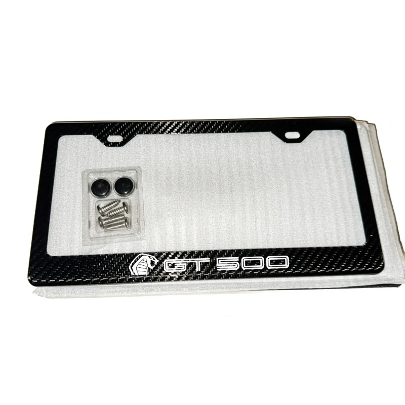 Unbranded Shelby GT500 License Plate Frame 100% Real Carbon Fiber