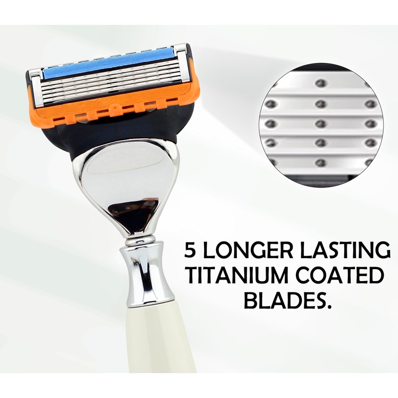 LUXURY 5 EDGE CARTRIDGE HEAD SHAVING RAZOR || Luxury Shaving