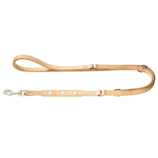 Hunter Swiss Adjustable Dog Lead made of High-Quality Leather with