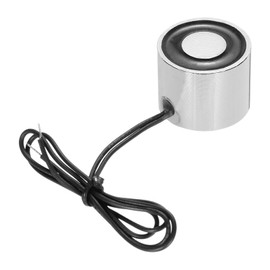 sourcing map DC24V 8KG Lift Holding Electromagnet Sucking Disc Electric Lifting Magnet Solenoid