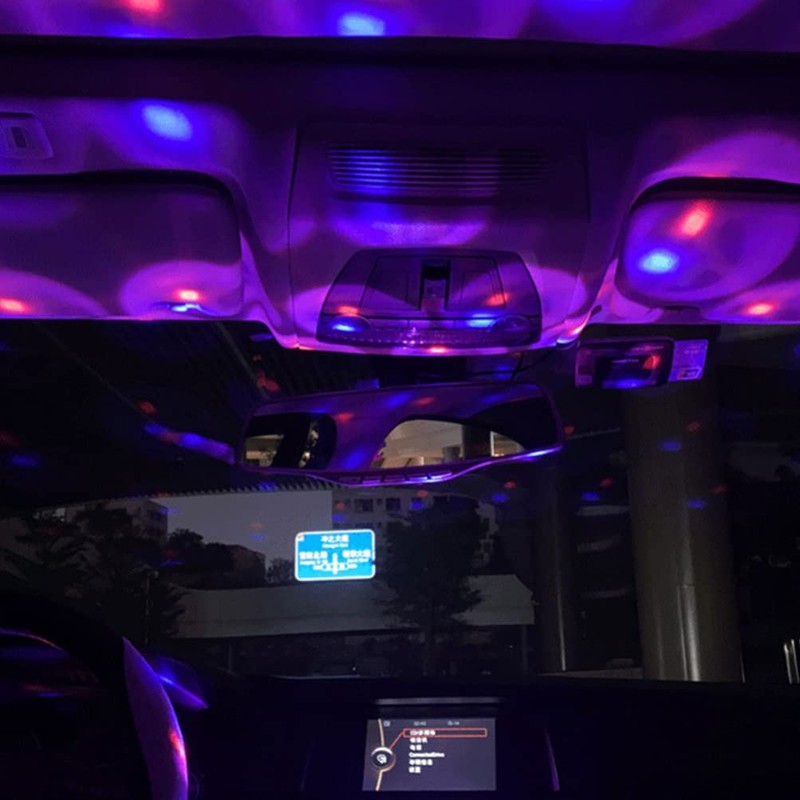 SOLUSTRE Led Projector Lights Disco Lamp for Car USB Light