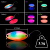 Infreecs 10 Stück UV Aktive Glow Forellen Spoon, 3.5g UV