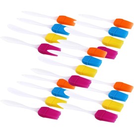 Holibanna Cepillo para hornear, pincel de silicona para repostería, 20 piezas, utensilios de cocina para barbacoa, para untar y glasear Color Aleatorio