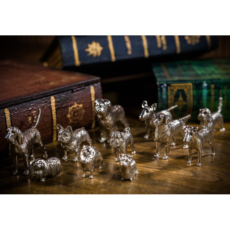 ミニチュアシュナウザー イギリス製 アート ドッグ フィギュア コレクション