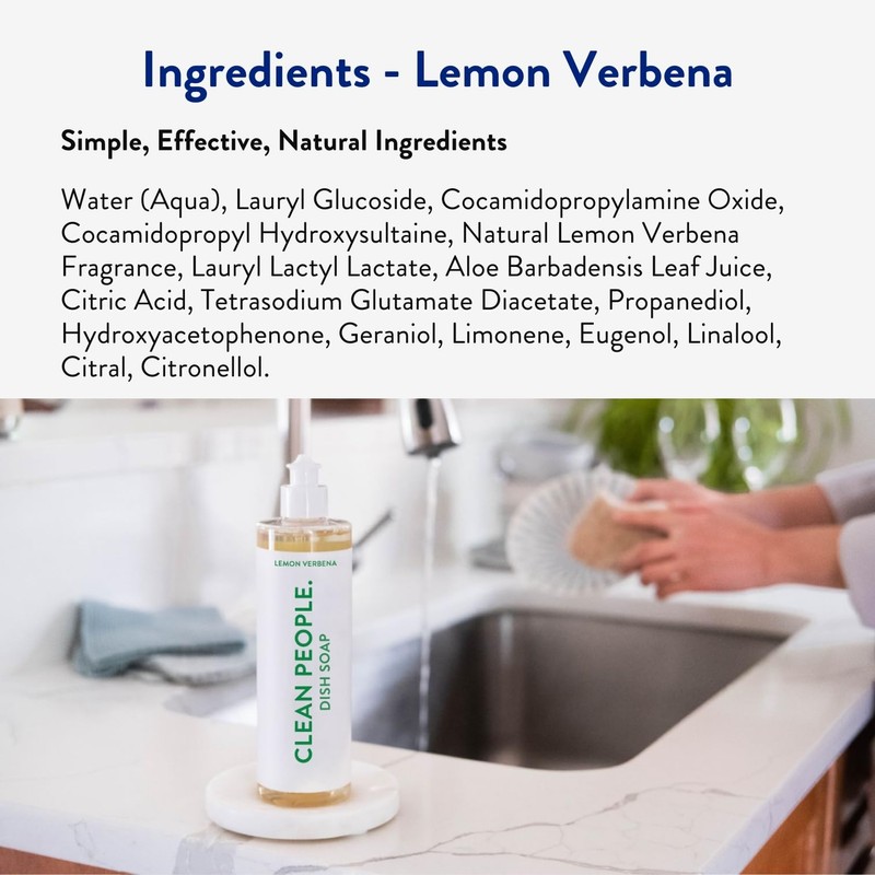 THE CLEAN PEOPLE Liquid Dish Soap - Clean, Simple Ingredients