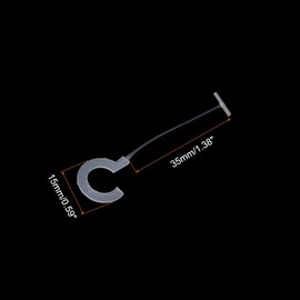 sourcing map J Hook Standard Tagging Fasteners,Plastic Regular,Standard Label Gun Price Tagging Barbs for Garment Price Tag Label Tagging Barbs 35mm/1.38 Inch,Pack of 500 White