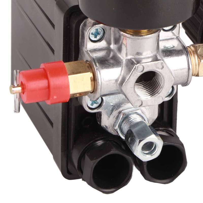 Air Compressor Pressure Switch 1/4in 4 Holes Controller Regulator Valve