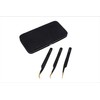 GLAMSA Set of 3 Premium Tweezers with Magnetic Case -