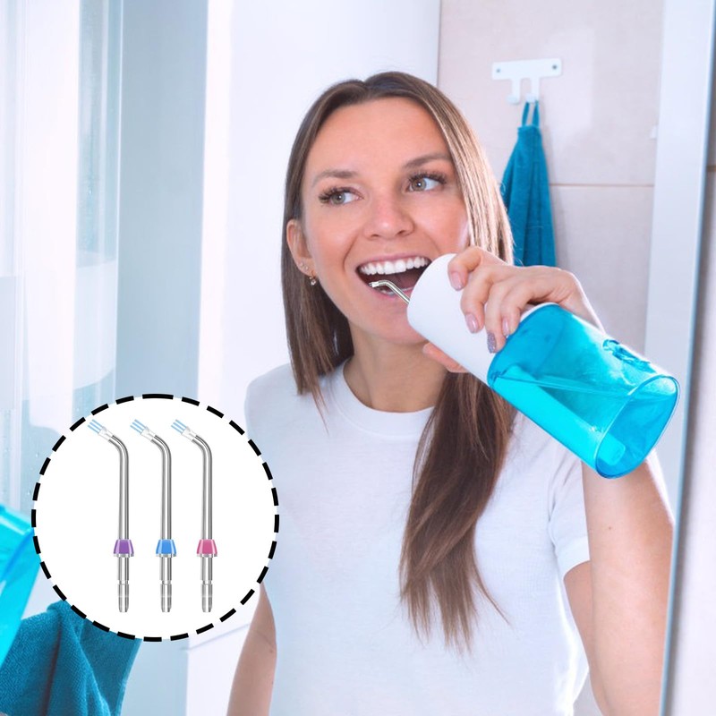 Replacement Heads for Waterpik Flosser 3 Pack Plaque Remove Brisles