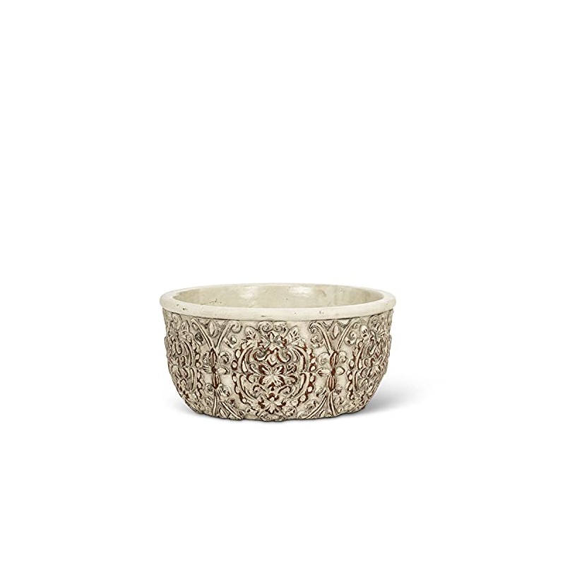 Abbott Collection Small Low Embossed Planter-6.5" D