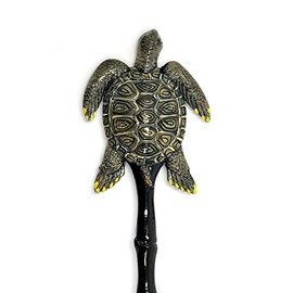LX Hand Painted Back Scratcher Brown Sea Turtle 18"