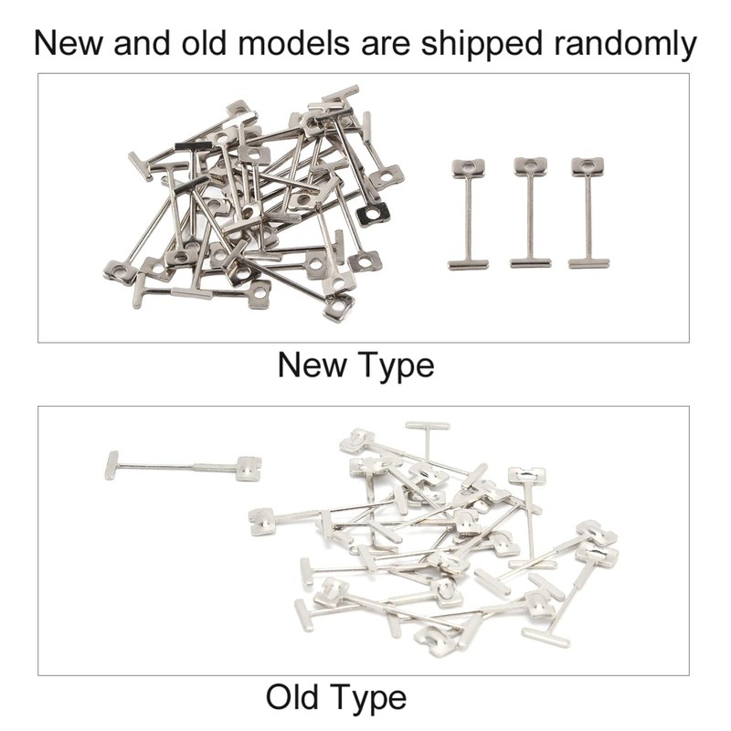 100 Pieces T-Pins, Tile Replacement Steel Needles, Tile Levelling System
